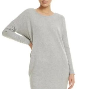 NWT Chaser Love Sweater Relaxed Fit Light Gray Knitwear Dress - M